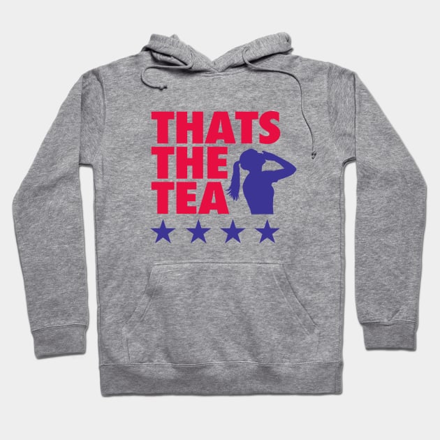 Thats The Tea - White Hoodie by KFig21